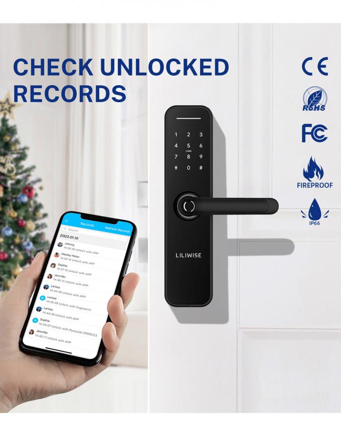 OEM Remote Control Smart Lock Home Security Fingerprint Biometric Door Lock 2