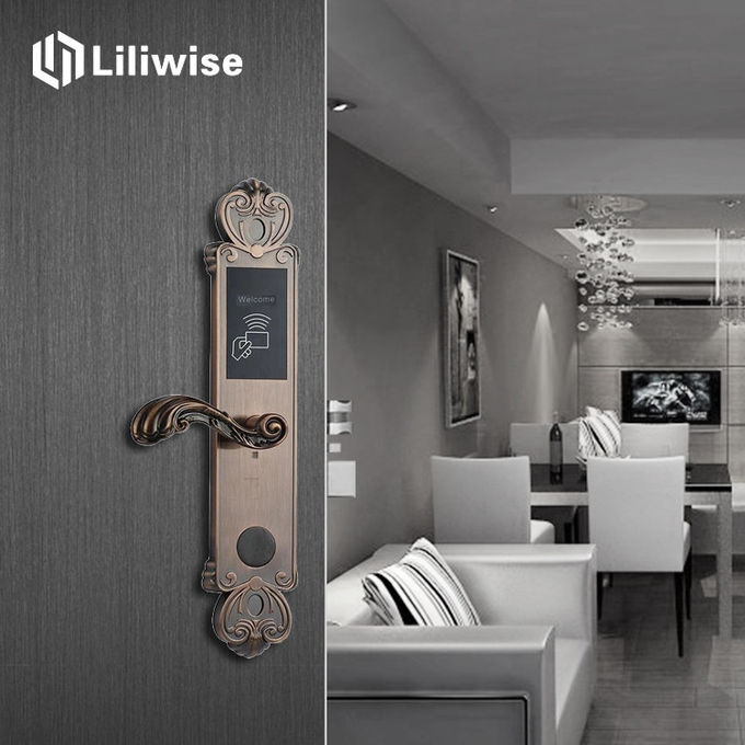 Classic Stylish Hotel Door Locks  RFID Card Access Control 10000 Times Life Span 2