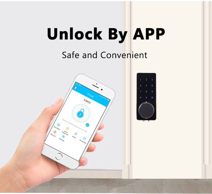 Wifi Control Automatic Deadbolt Smart Password Door Lock Low Power Consumotion 2